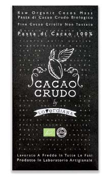 PASTA DI CACAO Un solo ingrediente, il cacao Criollo, semplicemente ridotto in pasta attraverso procedimenti meccanici a freddo.