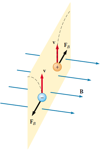 CAMPO MAGNETICO (7) Due particelle di carica opposta che si muovono con la stessa velocità all