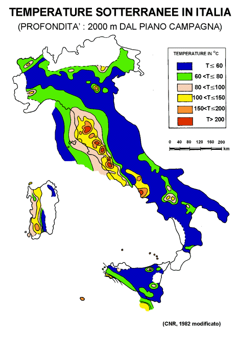 La risorsa geotermica ed il suo sfruttamento L'energia geotermica è l'energia generata per mezzo di fonti geologiche di calore. Si sfrutta il GRADIENTE TERMICO terrestre; esso è mediamente: ΔT( z) C.