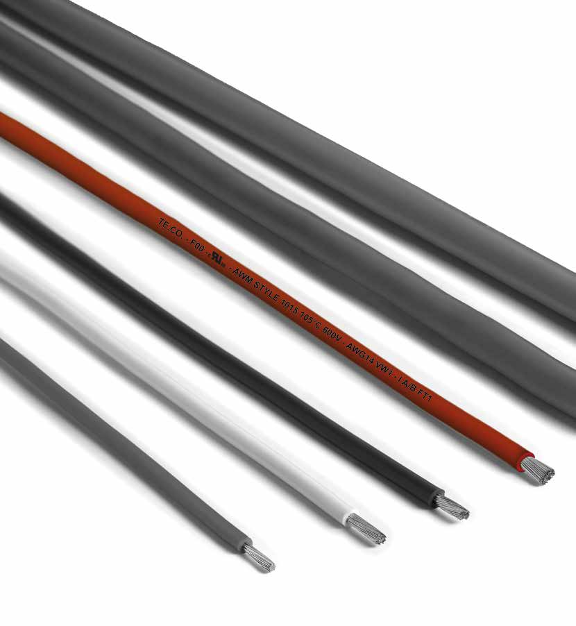 unipolari SINGLE CORE CABLES UL RECOGNIZED STYLE 1007/1569-1015 -1284 / CSA UL LISTED MTW AWM STYLE 10269 / CSA COMPORTAMENTO AL FUOCO FIRE PERFORMAnCE