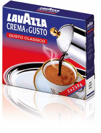 CONVIENE 2,99 5,98 al kg 5,39 CAFFÉ CREMA E GUSTO LAVAZZA gusto classico, macinato, 2x250