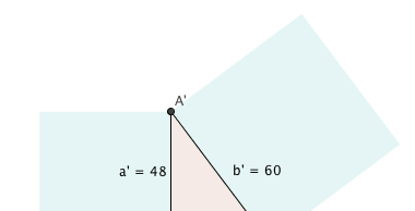 teorema di Pitagora: c' = 60 2 48 2 = 3600 2304 = 1296 = 36