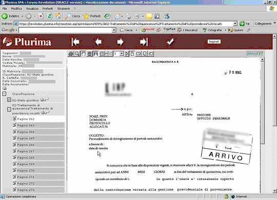 Se invece si clicca la Stampante posta a destra della classe documentale vengono mandate in anteprima di stampa tutte le immagini appartenenti a quella classe.