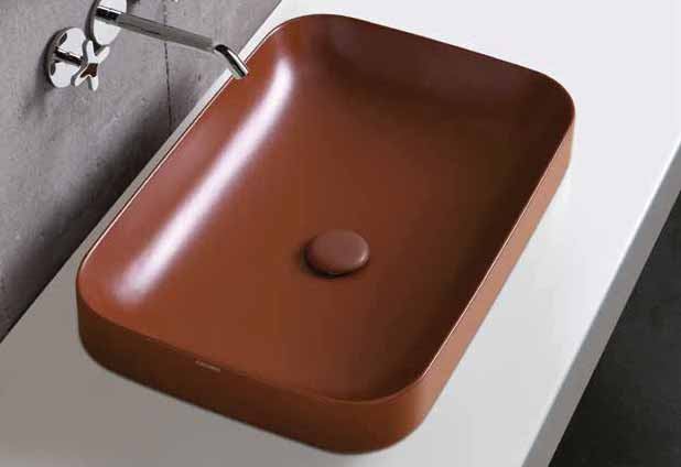 lavabo incasso/appoggio SOFT cm 75x40 ESO 75. ESO 75 cm 75x40 inset/over-counter washbasin. 04.