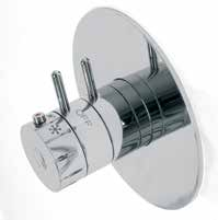 Compact 3-4-5-way built-in multifunction shower with thermostatic control with