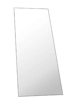 14 Mirror with metal frame W.46 x H.90 D.14 ALTEZZA / height 46 cm 1XXSP099 Specchio filo lucido H.46 al MTL Mirror H.