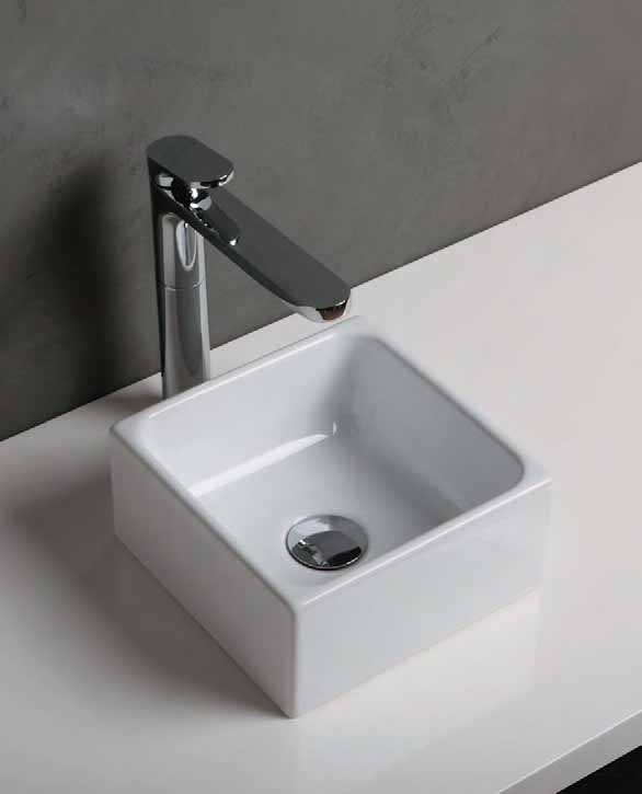 01. 02. lavabo appoggio cm 25x25 Geometrico GEO25.