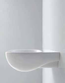 lavabo 75 sospeso NUV 200/75, disponibile nelle dimensioni 60x45 NUV 200/60;