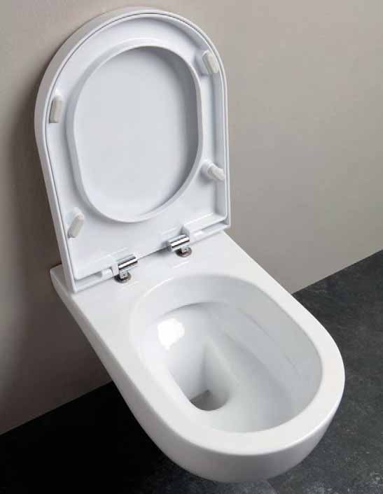 In line with the new demands of increasing hygiene and basic lines, Azzurra has developed a toilet without flushing rim, which represents a new