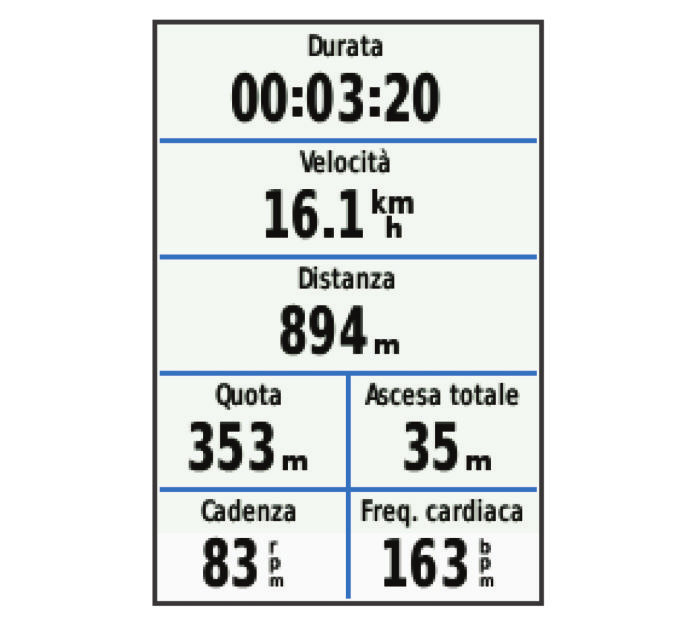 Il dispositivo potrebbe aver bisogno di una visuale completamente libera del cielo per acquisire il segnale satellitare. La data e l'ora vengono impostate automaticamente in base alla posizione GPS.