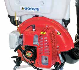 IRRORAZIONE A MOTORE ATOM SUPER 2005 Atomizzatore a spalla a normativa CE per trattamenti con liquidi, polveri e prodotti ritardanti antincendio.