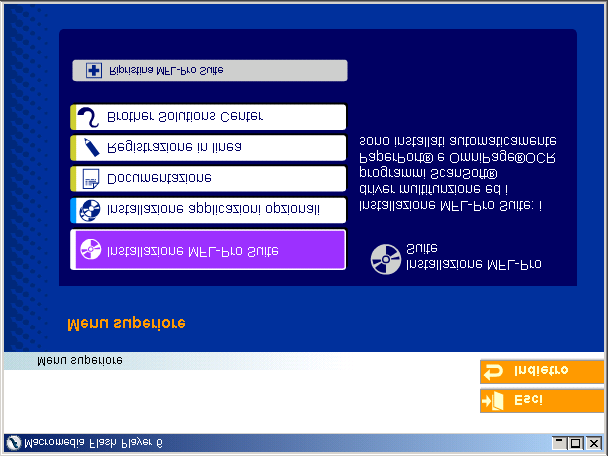 Per utenti Windows NT Workstation Versione 4.0 Verificare di aver completato le istruzioni dal punto 1 Impostazione dell apparecchio riportate alle pagine 4-7.