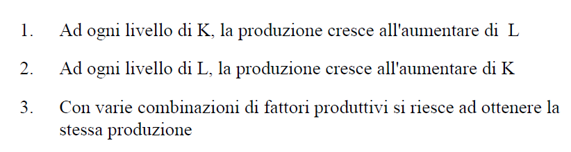 Facciamo variare entrambi gli input: gli isoquanti Nel lungo periodo (adattamento totale, ricordate?), lavoro e capitale sono entrambi variabili e presentano rendimenti decrescenti.