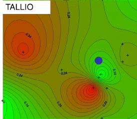 Distribuzione Tallio al suolo Orografia