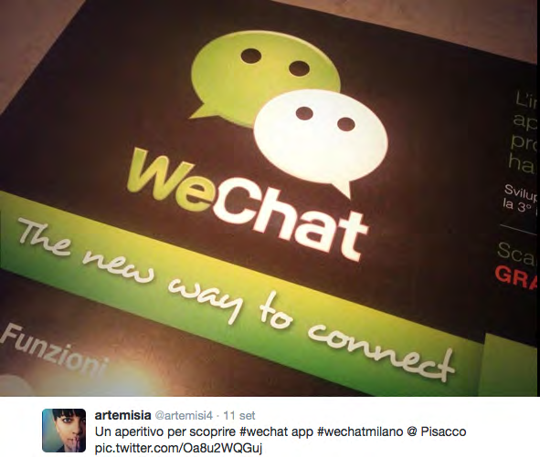 Digital PR per WeChat Cliente: http://www.wechat.