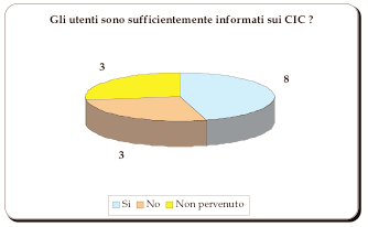 Degli Istituti, poi, che hanno realizzato al loro interno uno spazio adibito alle attività dei centri di informazione e Consulenza, 7 risultano avere una sede funzionale, 2 no e dei tre rimanenti non