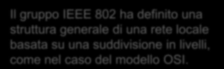 LLC (Logical Link Control):specifica l'interfaccia unificata verso il livello di rete.