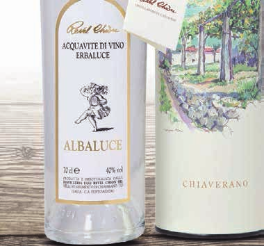 Albaluce Acquavite di vino Erbaluce Aspetto: Cristallino. Sensazioni olfattive: Profumo fine e delicato con netta percezione di note floreali.