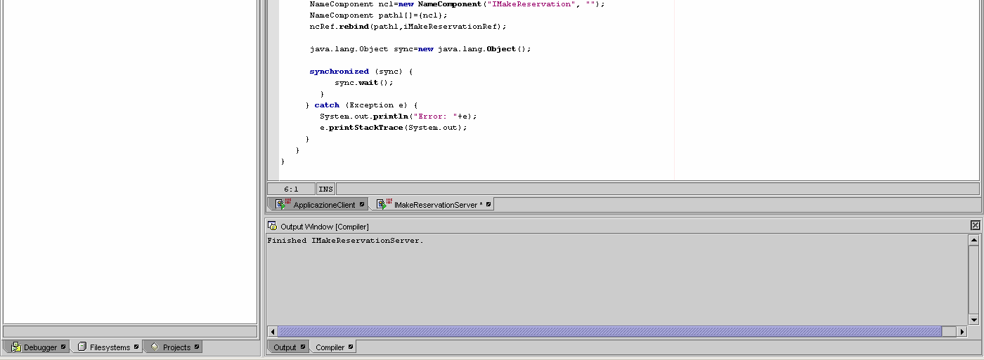 ); } } Compilare da linea di comando javac Example.java Example.