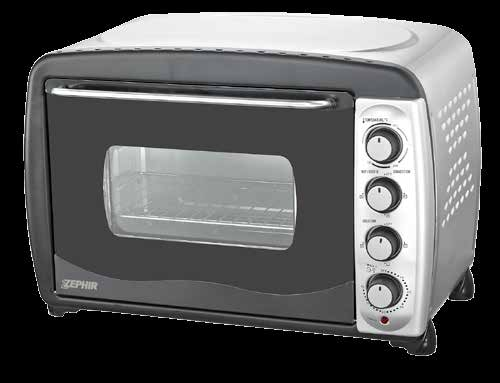 CFZ:1 55L ZHC155 FORNO ELETTRICO - Forno Elettrico 55L - Potenza 2000W - Ventilazione Interna - Luce Interna - Maniglia frontale in Acciaio - Timer 60 Minuti -