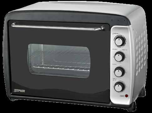 CFZ:1 65L ZHC165 FORNO ELETTRICO - Forno Elettrico 65L - Potenza 2000W - Ventilazione Interna - Luce Interna - Maniglia Frontale in Acciaio - Timer 60 Minuti -