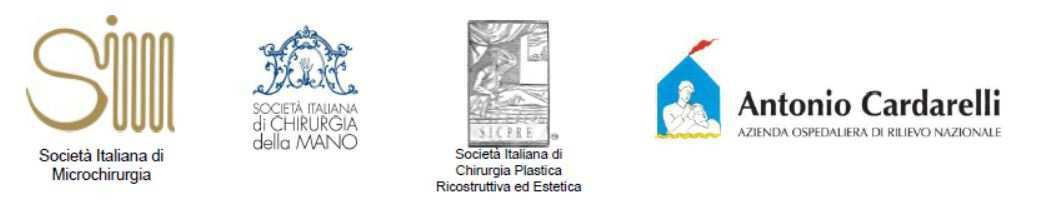 CORSO AVANZATO DI MICROCHIRURGIA SICM SIM SICPRE UNDICESIMAEDIZIONE2017 Il corso è organizzato dalla Società Italiana di Chirurgia della Mano (SICM), dalla Società Italiana di Microchirurgia (SIM),