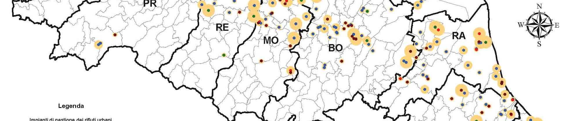 mediante (dati 2011): 21 impianti di compostaggio circa