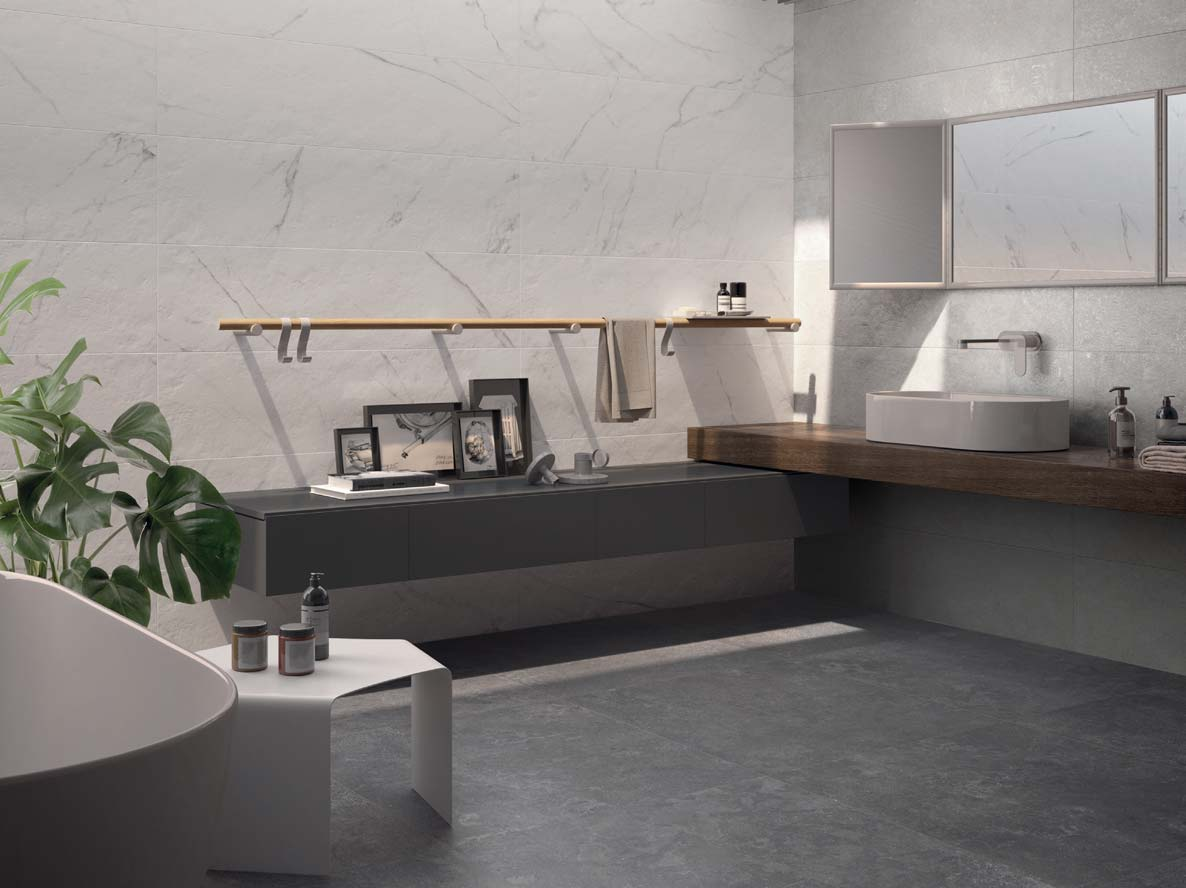 W ALL ALL YOU NEED IS W_ALL pietra, intonaco, marmo e legno si intrecciano in un gradevole