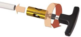 : lo smusso interno al tubo fa sì che durante l inserimento sul raccordo, questo non tagli le O-Ring di tenuta.