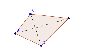 punti e disegna le diagonali nei tre
