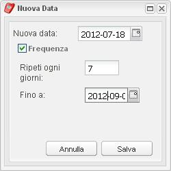 eliminarle (Figura 10); Figura 10 - Schermata di Gestione Date Consigli (a sinistra) e