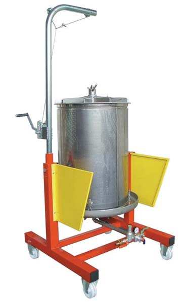 HYDRO 160 ALUMINIUM WATER PRESS HYDRO RECLINABLE INOX FOODGRADE MEMBRANE WITH INTERNAL & EXTERNAL SACK 2397 "HYDRO 40" IDROPRESSA ACCIAIO INOX AISI 304 - MEMBRANA 40 898,00