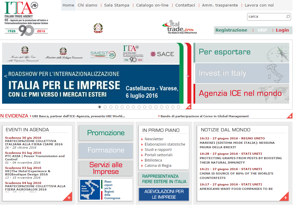 I servizi per l Informazione Il portale ice.gov.