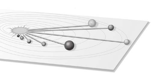 Modella la plastilina formando otto palline che rappresentano i diversi pianeti.