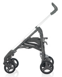 The Trilogy stroller can be used from the