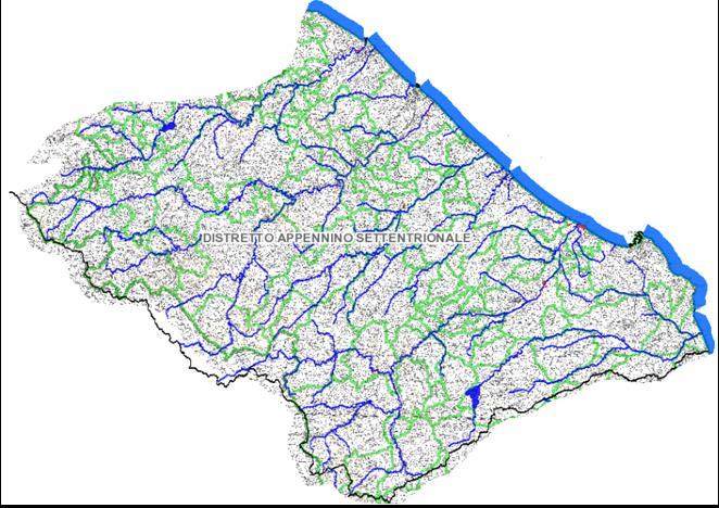 DISTRETTO APPENNINO SETTENTRIONALE/PARTE NORD AREA OMOGENEA 1 La parte dell UoM nord è costituita dai seguenti bacini idrografici così come individuati dal PAI.