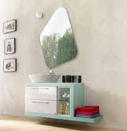 : Laccato Ardesia lucido 4N Piano Frassino Ghiaccio 3Q L40 85 Mobili e base a giorno Vanity and base L61NQPEN + L61BB9BN 722 112 Piani Tops L60T0P12 + L60T0B16 +