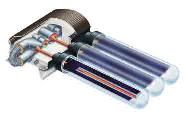 Collettore solare a tubi sottovuoto Vitosol 300-T VITOSOL 300-T Collettore solare a tubi sottovuoto a elevato rendimento, che offre la massima efficienza e sicurezza di esercizio.