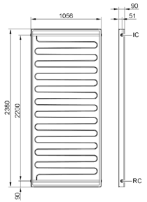 Tipo SV2A SH2A Superficie lorda 2,51 2,51 m 2 (necessario in alcuni casi per la richiesta di sovvenzioni) Superficie di assorbimento 2,32 2,32 m 2 Superficie di apertura 2,33 2,33 m 2