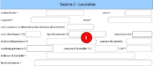 della sede legale Telefono - Fax - e-mail della sede legale Comune CAP - Indirizzo della sede di lavoro Telefono Fax - e-mail della sede di lavoro legale del datore di lavoro.