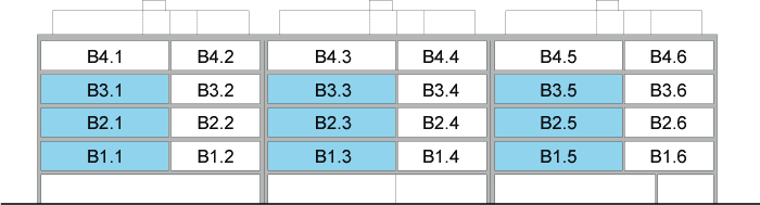 2.1.3 Appartamento 4.5 posizione appartamenti Appartamento 4.