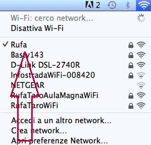 4 - Cliccare sull icona della rete WiFi 5