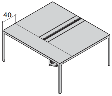 oppure verniciati lucido Extra, o cromati, e si collegano solidamente alle gambe creando una struttura portante indipendente dal piano.