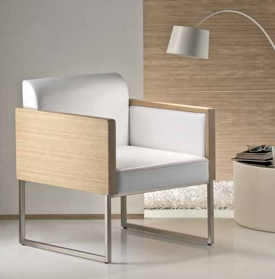 Box is available in different versions: dining chair, lounge chair or double seater.