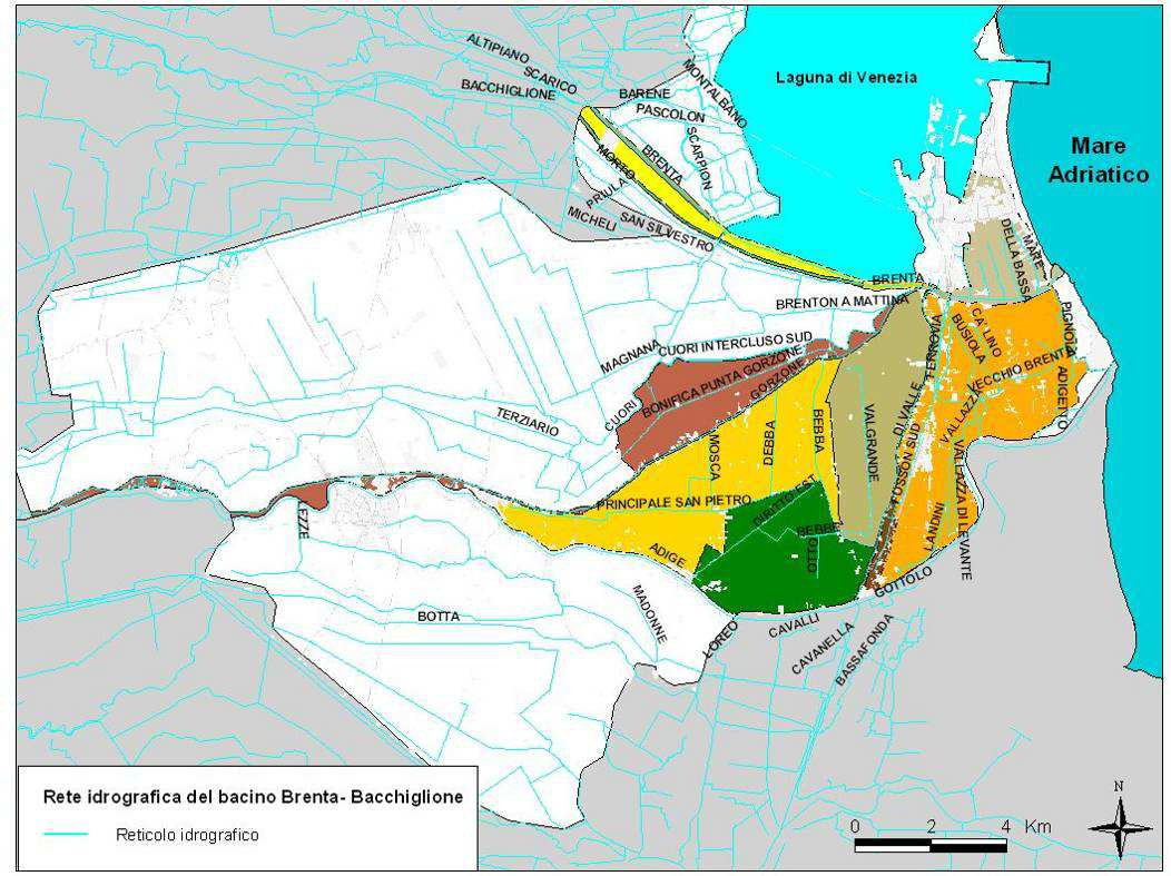 1: Bacino scolante Brenta - Bacchiglione Fig. 12.