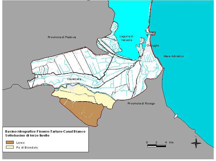 14 BACINO IDROGRAFICO DEL FISSERO- TARTARO- CANALBIANCO Il bacino idrografico Fissero-Tartaro-Canalbianco-Po di Levante si estende nel territorio della regioni della Lombardia e del Veneto, per un