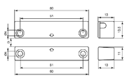 4 fili (2 contatto + 2 loop tamper) L 30 cm Adatto per infissi in legno, plastica, alluminio IP65-25/+70 C 3 2,5 6 10 Ø 10 0,8 Ø 8 cad.