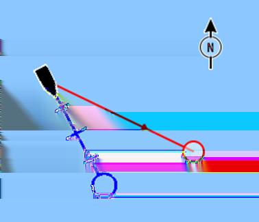 Posizionamento dell'imbarcazione sul riquadro cartografico Orientamento della carta Sono disponibili diverse opzioni per le modalità di rotazione della carta nel riquadro.