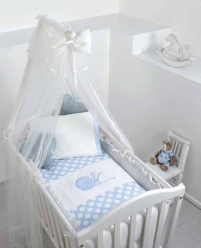 Lumachina CULLA / BABY-CRADLE 49059 Completo 4 pezzi (sacca, interno estraibile, federa, lenzuolo sotto) Set 4 pcs (duvet cover, duvet removable, pillow case, bottom sheet) 49060