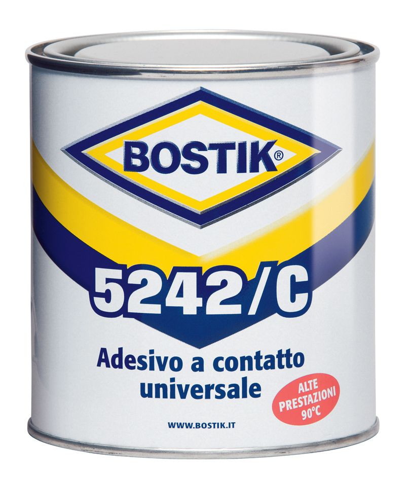 6305253 - Bostik 5242/C latta da 400 ml IT (2880) 5242/C Adesivo a contatto superforte, professionale e resistente al calore fino a +90 C.
